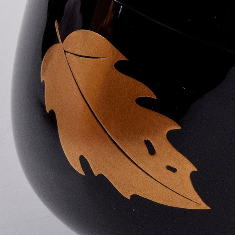 茶道具 道場宗廣作 柊蒔絵 中棗 共箱 C 8895