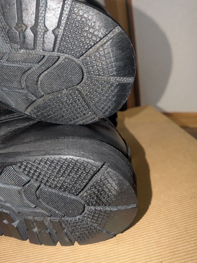 KADOYA BLACK ANKLE ライダーブーツ 25.5cm