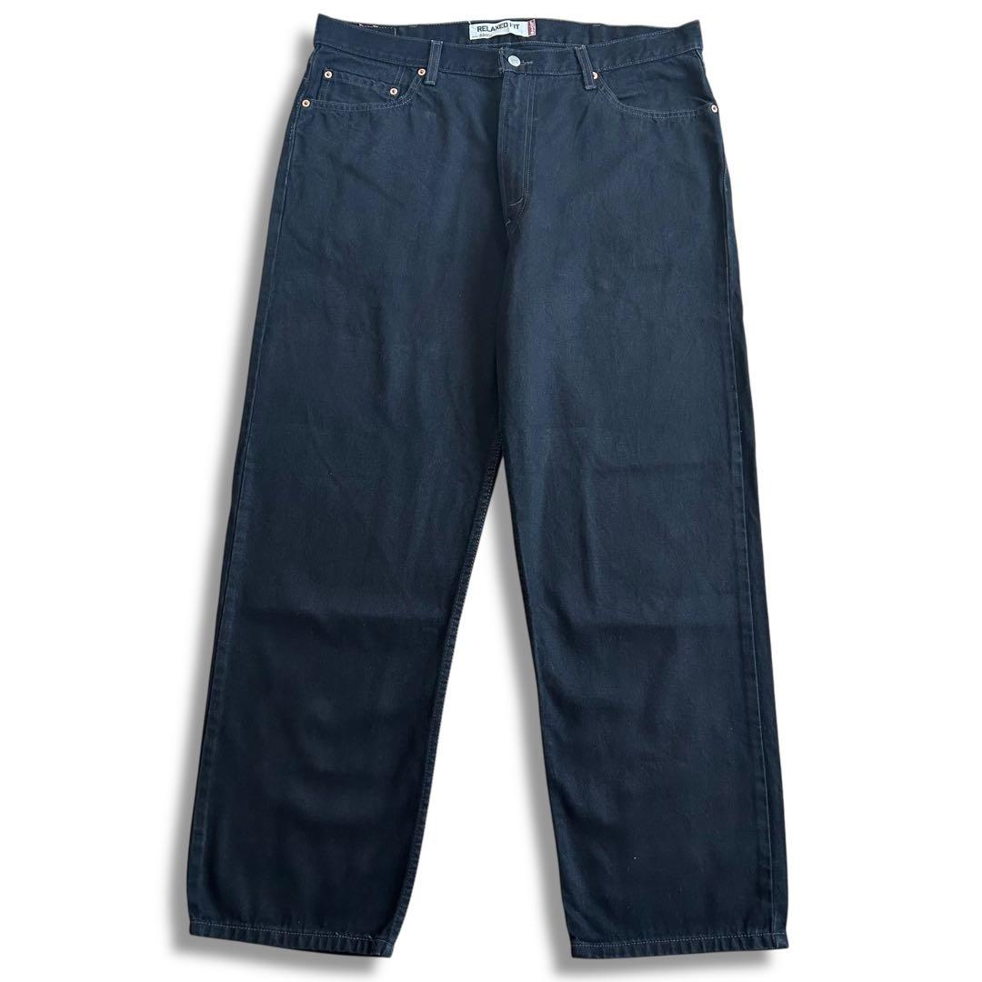 極太 00s Levi's 550 ブラックデニム W40 バギー パンツ 黒 - メルカリ