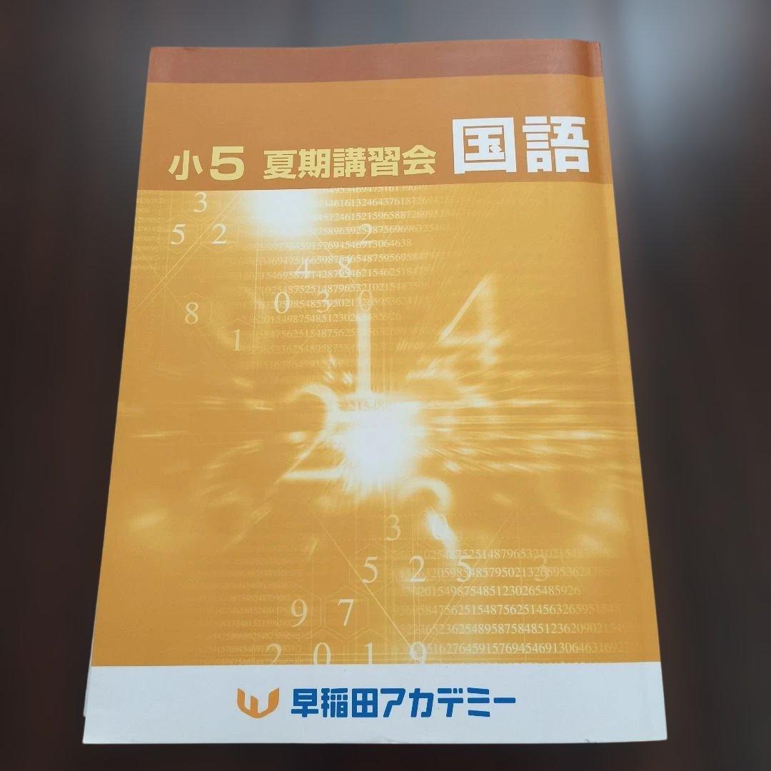 小5 夏期講習会 国語 早稲田アカデミー - メルカリ