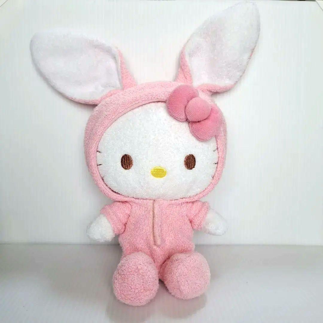 キティちゃんぬいぐるみ うさぎ着ぐるみ ハローキティレア サンリオ