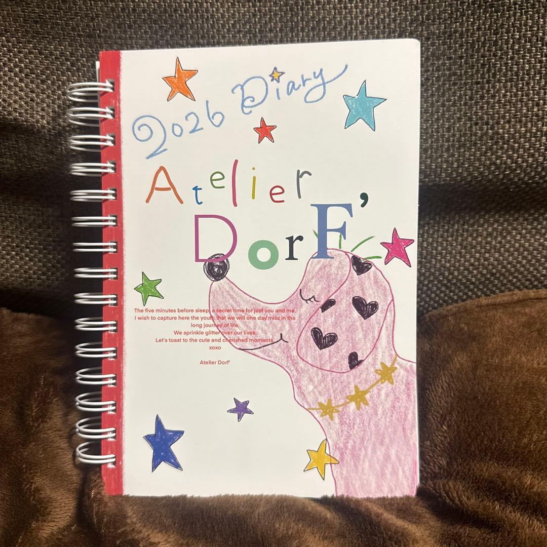 Atelier Dorf 2026 Diary 限定の巾着付き Atelier DorF スケジュール帳 2026 巾着セット - メルカリ