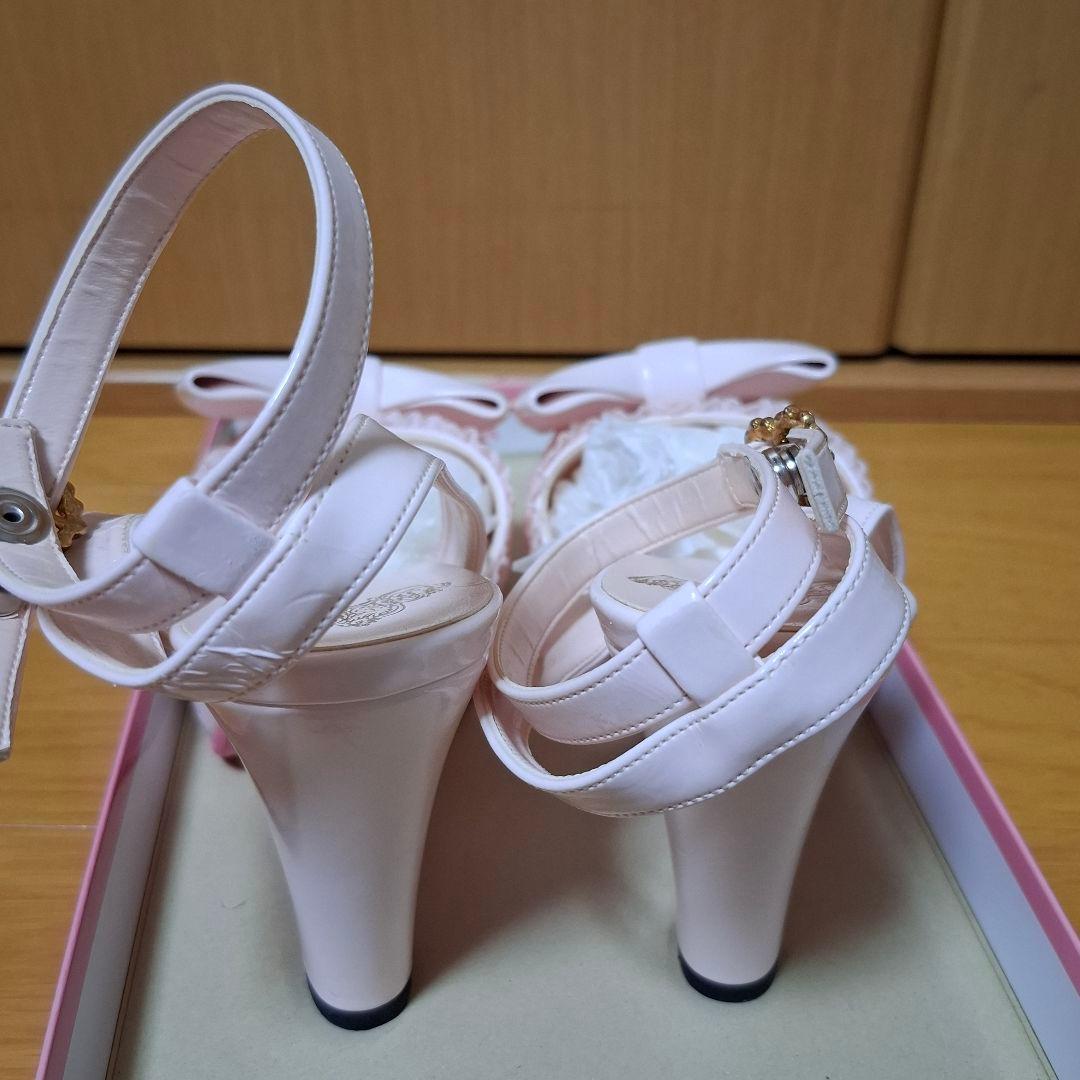 Jesus Diamante リボンストラップサンダル