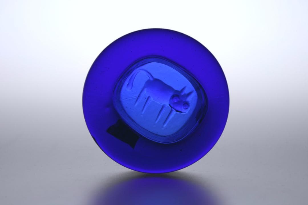 Erik Hoglund エリックホグラン 灰皿 アッシュトレイ 猫 73481 Erik Hoglund/エリックホグラン/ガラス/ネコ/アッシュトレイ