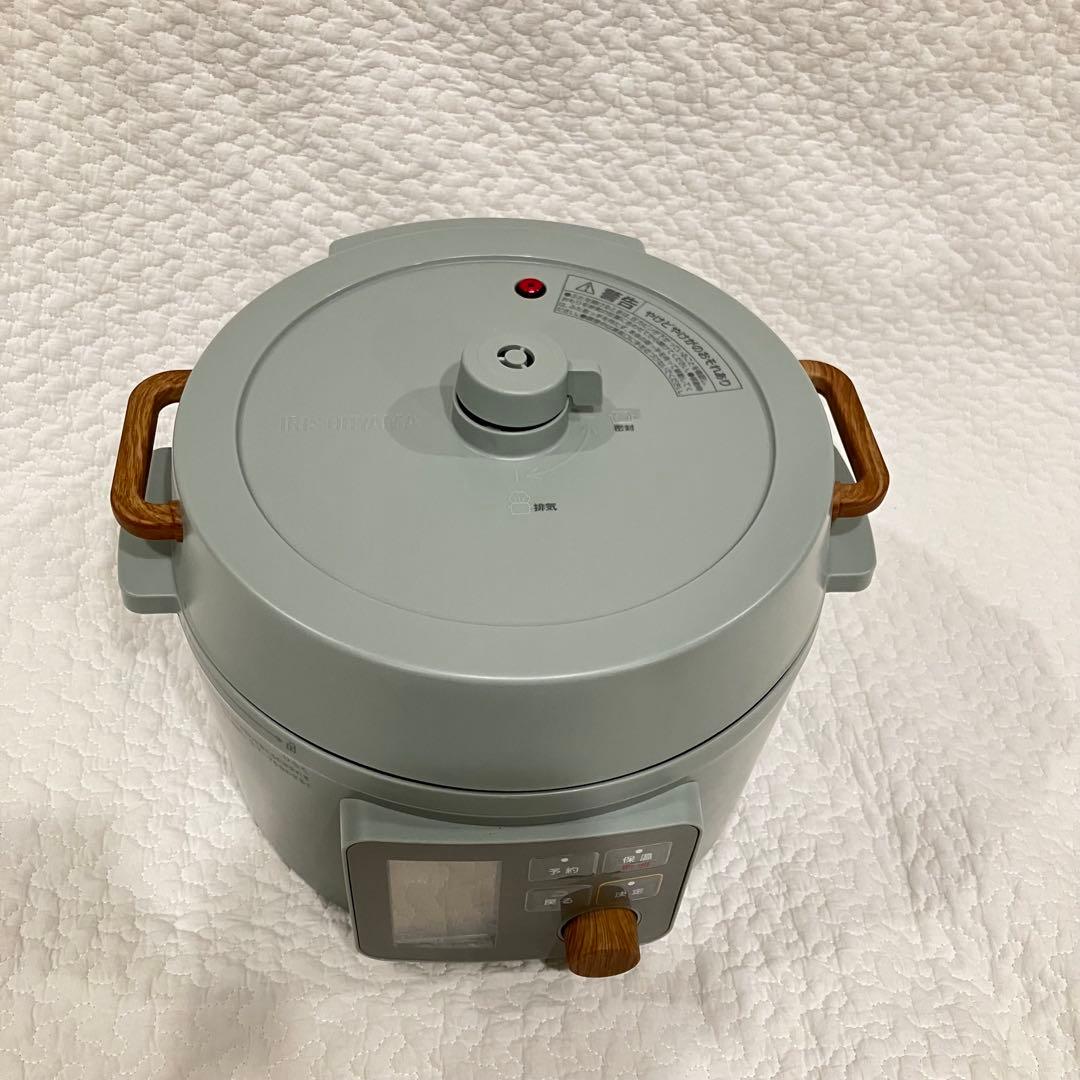 アイリスオーヤマ 電気圧力鍋 3.0L グリーン 炊飯器　新品未使用