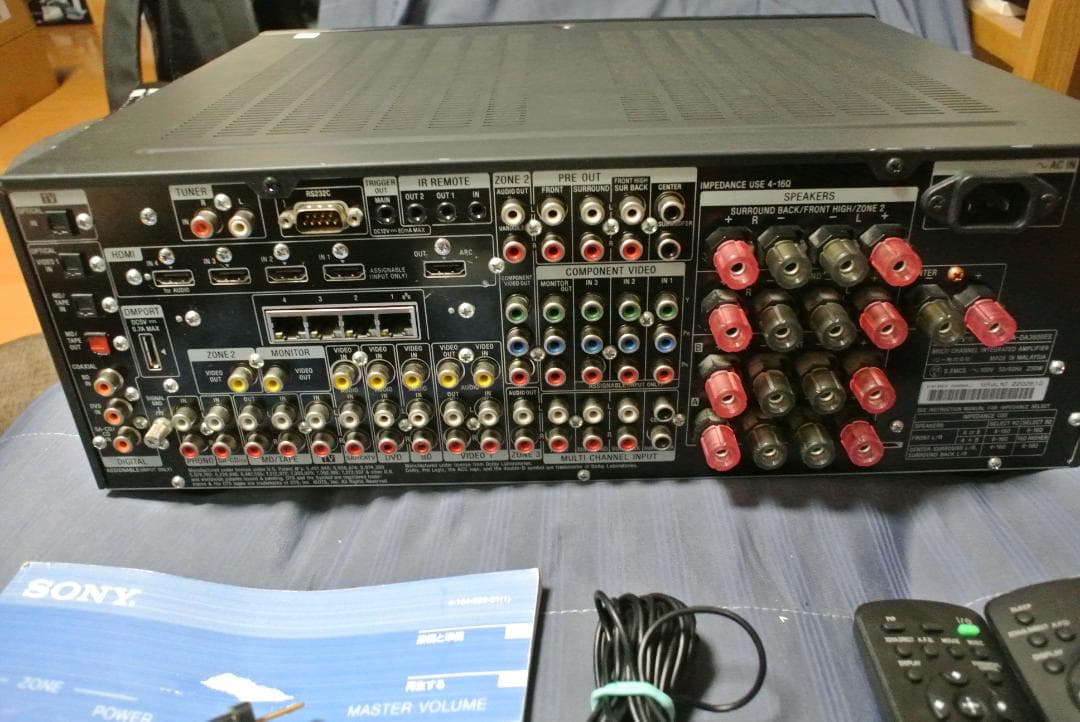 TA-DA3600ES AVアンプ SONY 動作品 リモコン3つ付