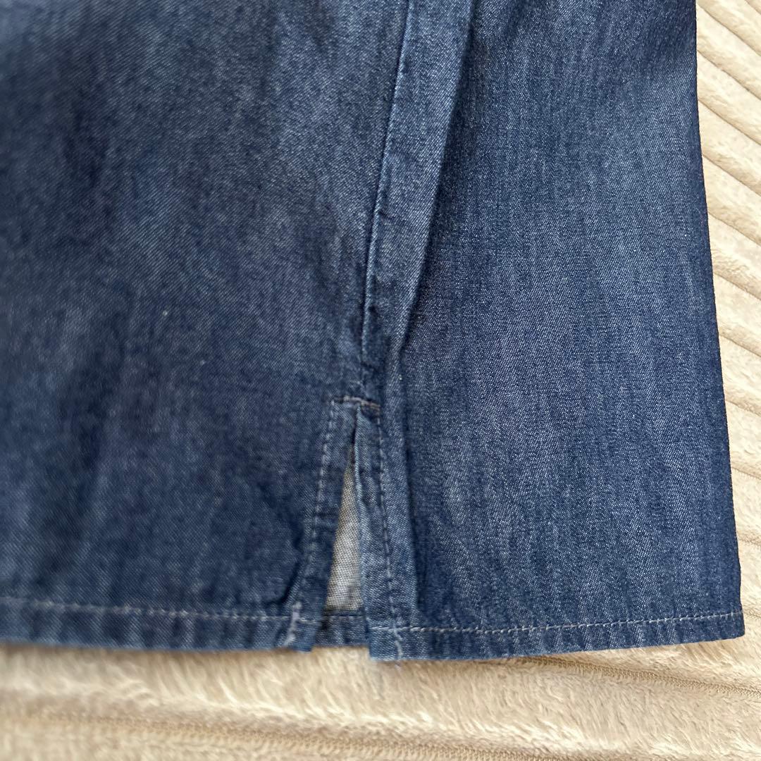 ネストローブ デニムフリルカラーブラウス