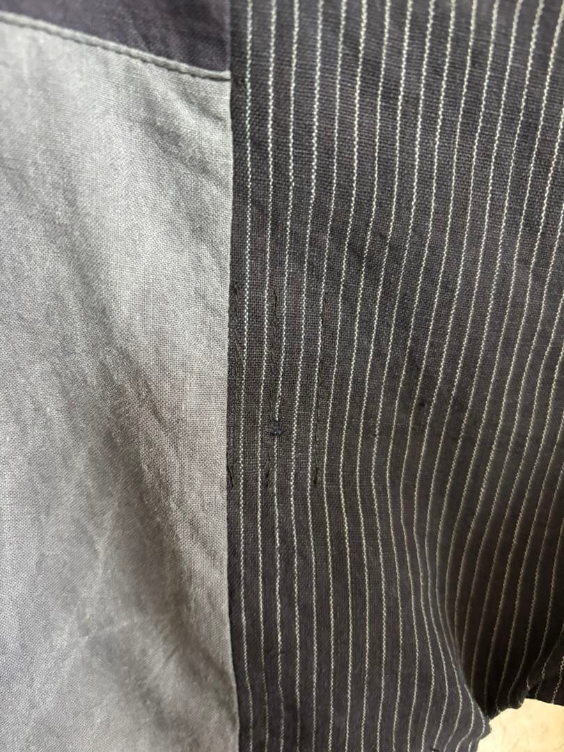 家紋 大幕 風呂敷 ドロップポケットワンピース 前後同型 藍染木綿