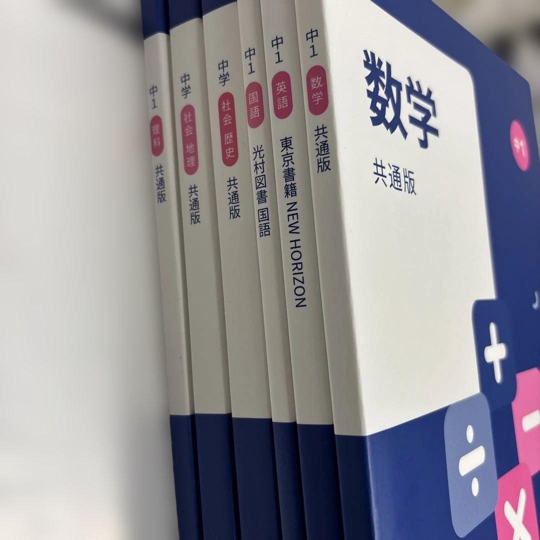 スタディサプリ教材中学1年生全教科6冊セット国語数学英語理科社会
