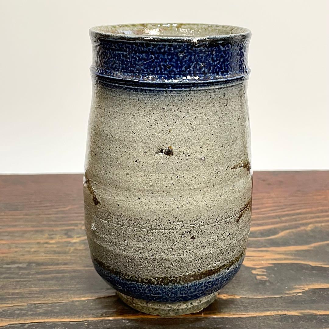 丸田正美 塩釉 作品 ニ点まとめ ビアマグ 花入 花瓶 スティーブ・ハリソン