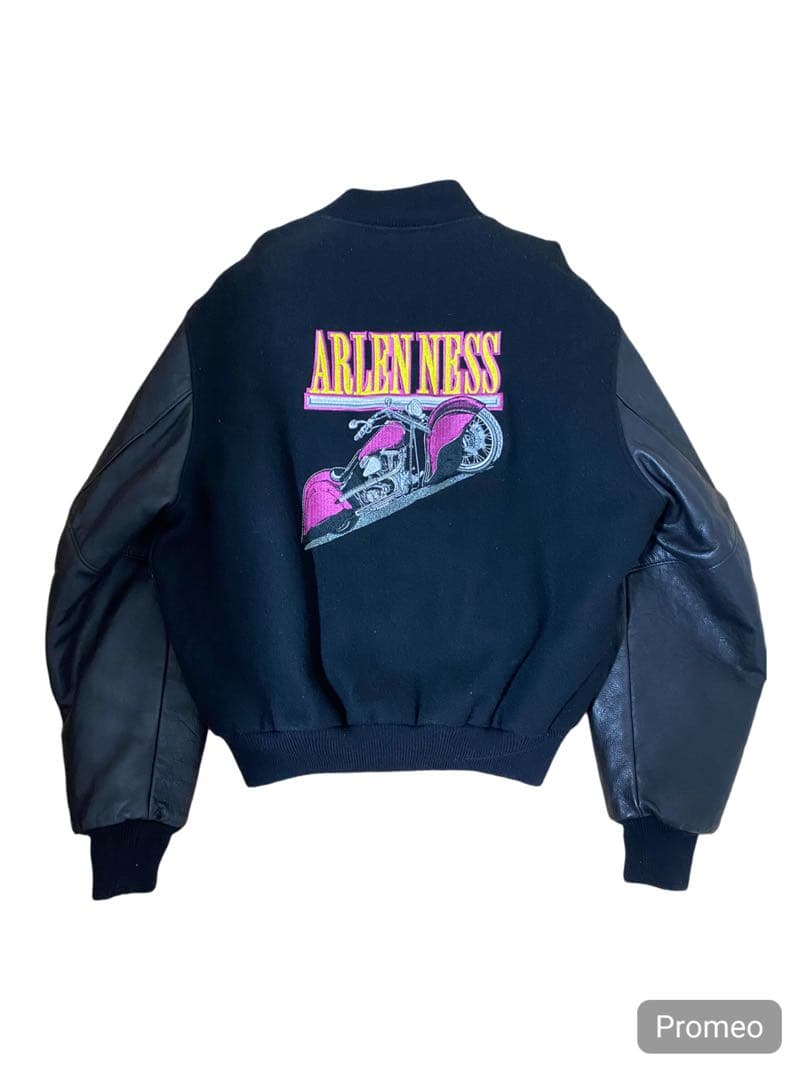 USA製 ゴールデンベア別注ARLEN NESS スタジャン ブラック