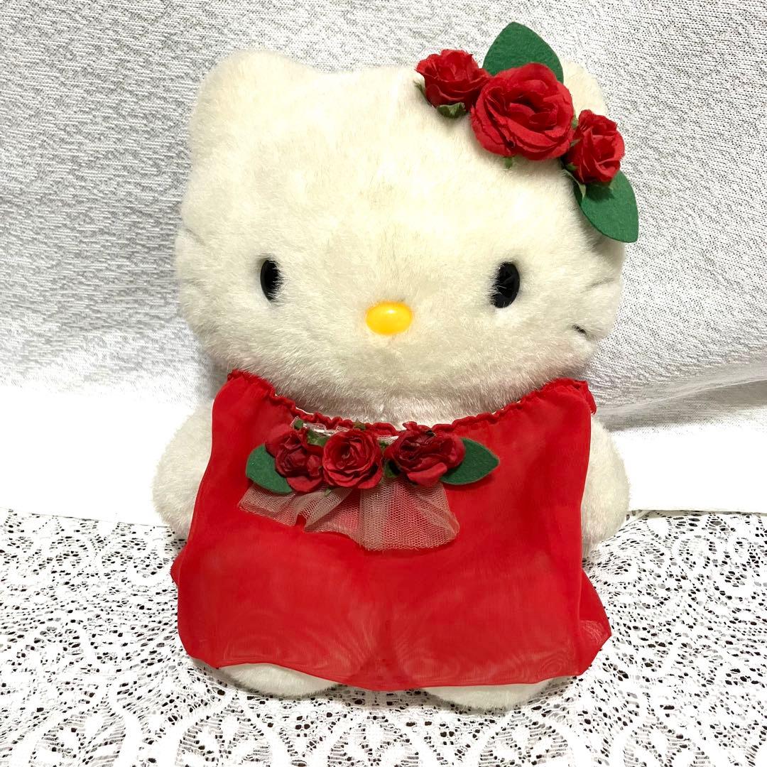 美品 レア2000年 ハローキティ サンリオ ぬいぐるみ フラワーガーデン