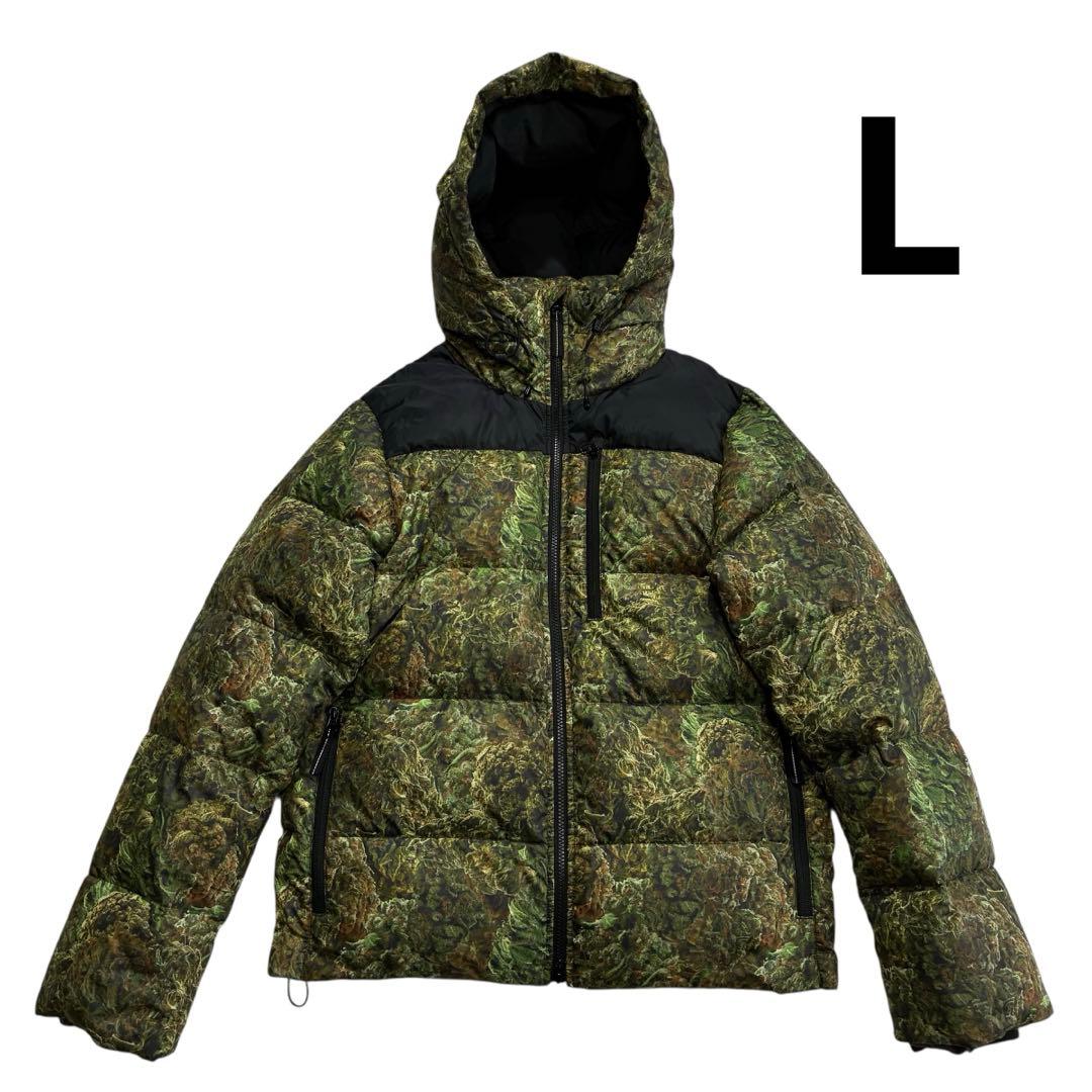 nitraid ドープフォレスト ダウンジャケット L 緑 黒 バッズ 総柄