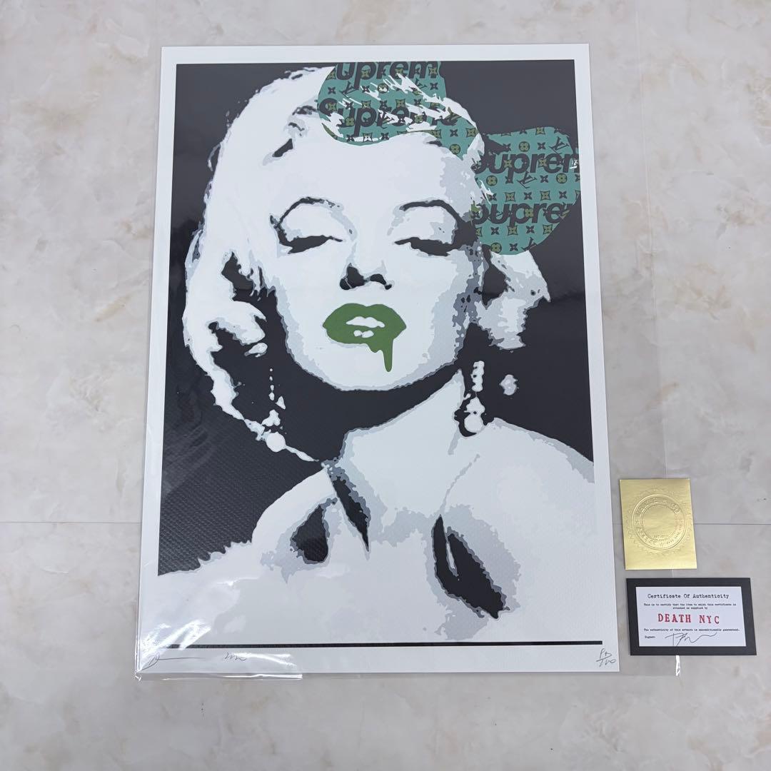DEATH NYC マリリンモンロー 世界限定100枚 現代アート 直筆サイン