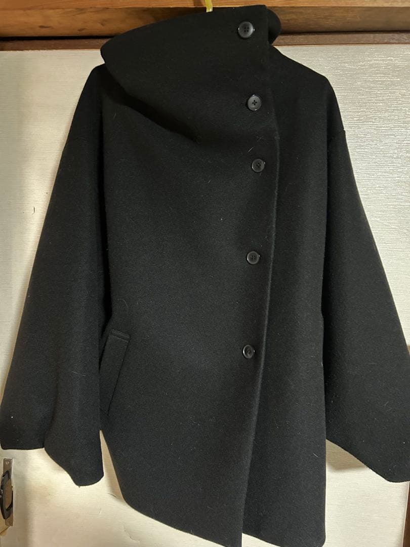 HARE ハレ ウーリーテックビッグカラーミドルコート 24aw - メルカリ