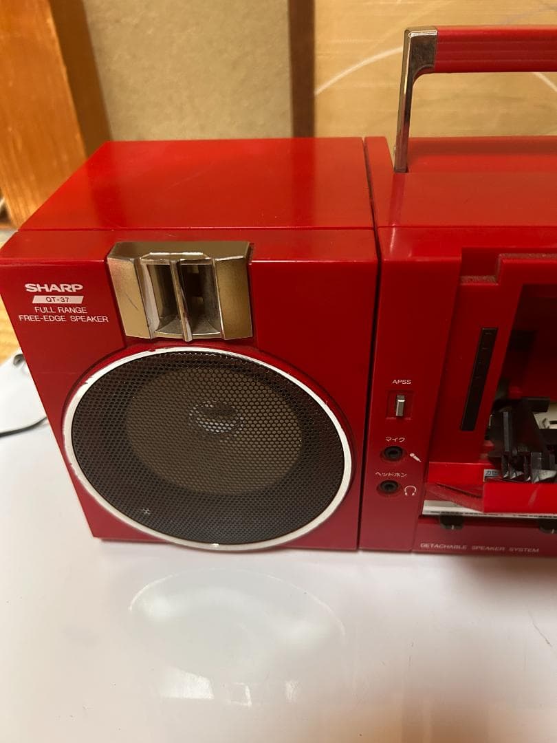 M*D様 希少 当時物 SHARP QT-37 ラジカセ ジャンク - メルカリ