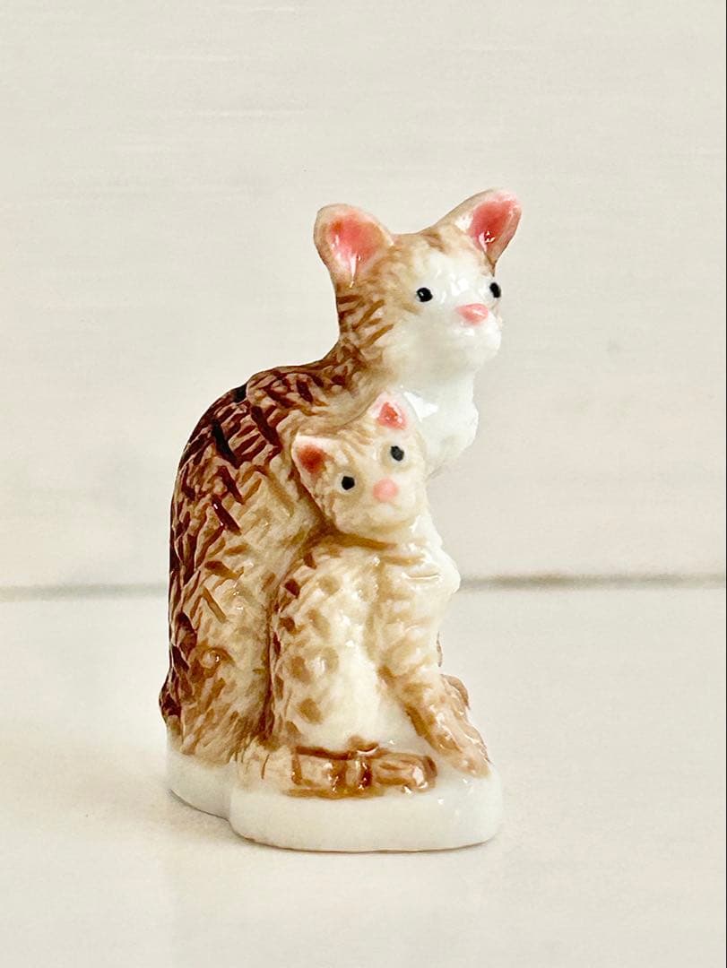 希少】アトラス 猫のフェーブセット ネコ フェーヴ フランス製陶器