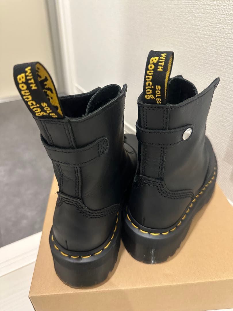 Dr. Martens ブラック ジッパーブーツ バウンシングソール - 靴正規 品