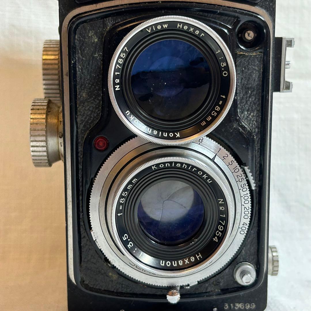 早い者勝ちタイムセール】KONIFLEX 二眼レフカメラ レザーケース付き