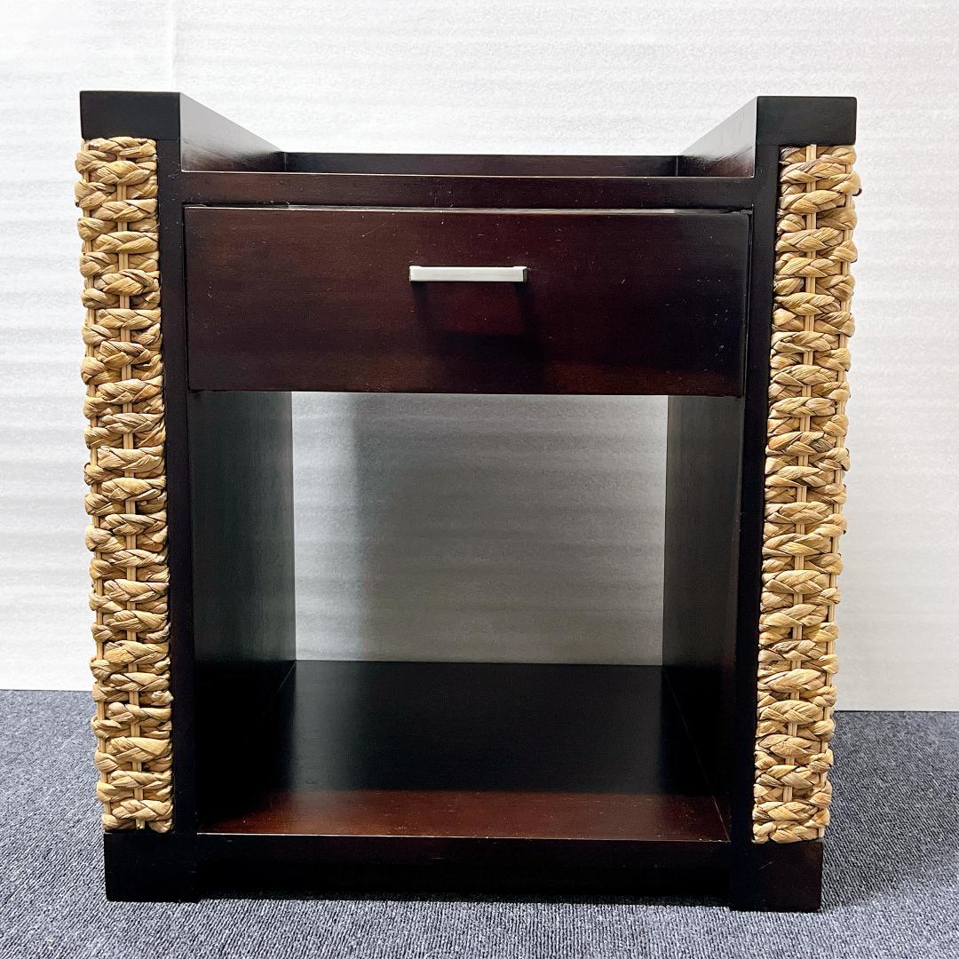 良品✨送料込】アジアン家具 ウォーターヒヤシンス サイドテーブル