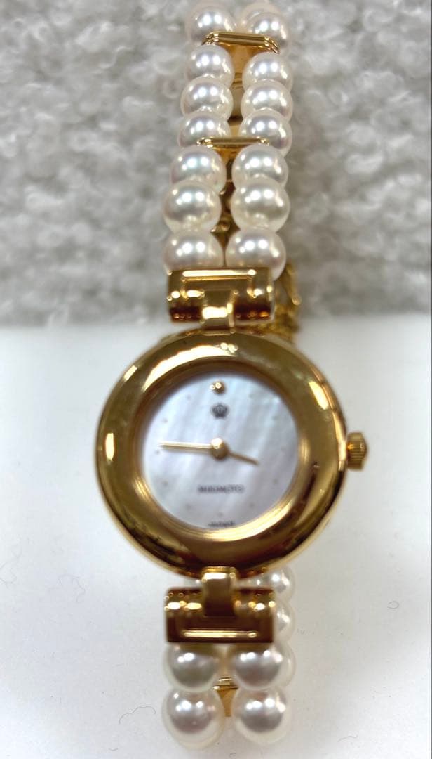 ★MIKIMOTO★ ミキモトJAL限定パールウォッチ 腕時計 稼働 ミキモト MIKIMOTO JAL限定 パールウォッチ 4N20-0941