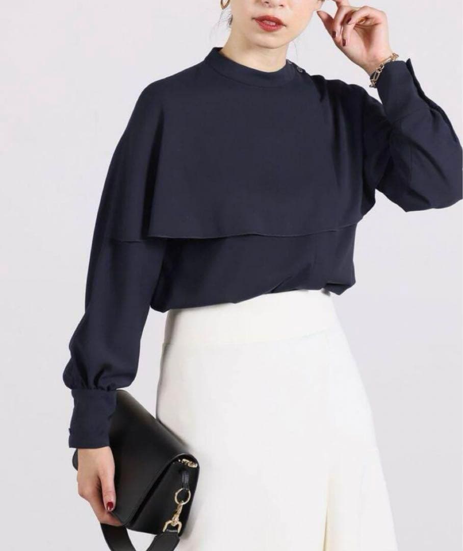 VERMEIL par iena バックサテン　ケープブラウス 卒業式　入学式 ヴェルメイユ パー イエナ VERMEIL par iena ACEPOLYバックサテン