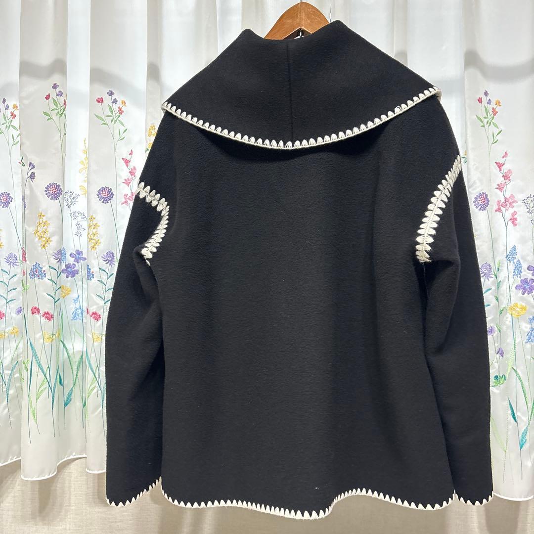 ロージーモンスター ハマグリ コート ウール ブラック 黒 - メルカリ