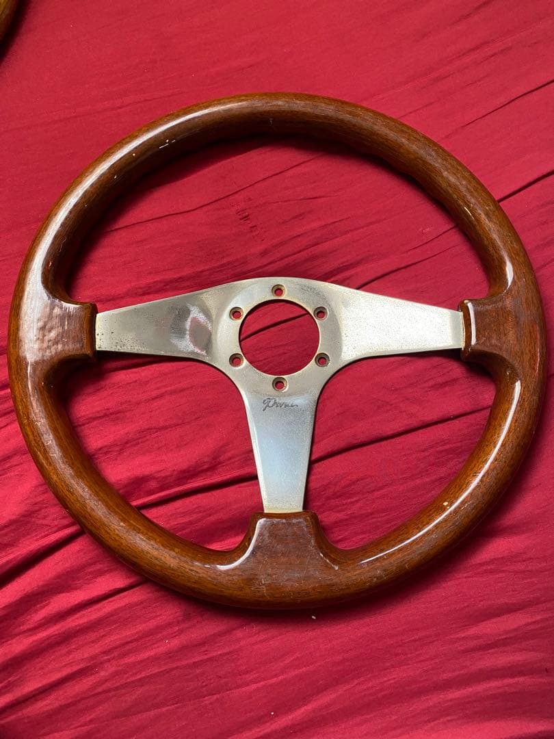 当時物ウッドステアリング 旧車 街道レーサー マークⅡ クレスタ momo