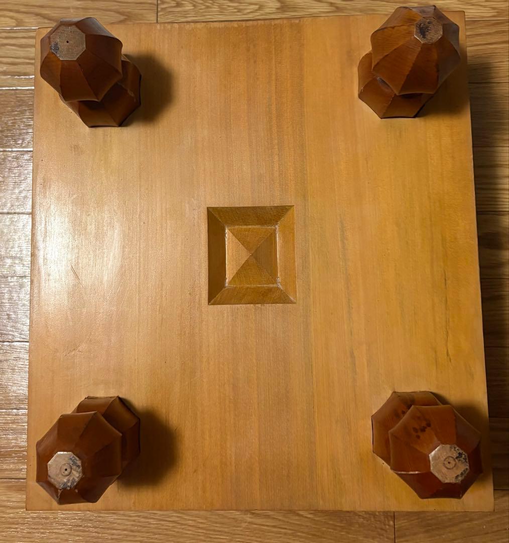 囲碁盤と碁石セット 脚付き ヘソあり アンティーク - メルカリ