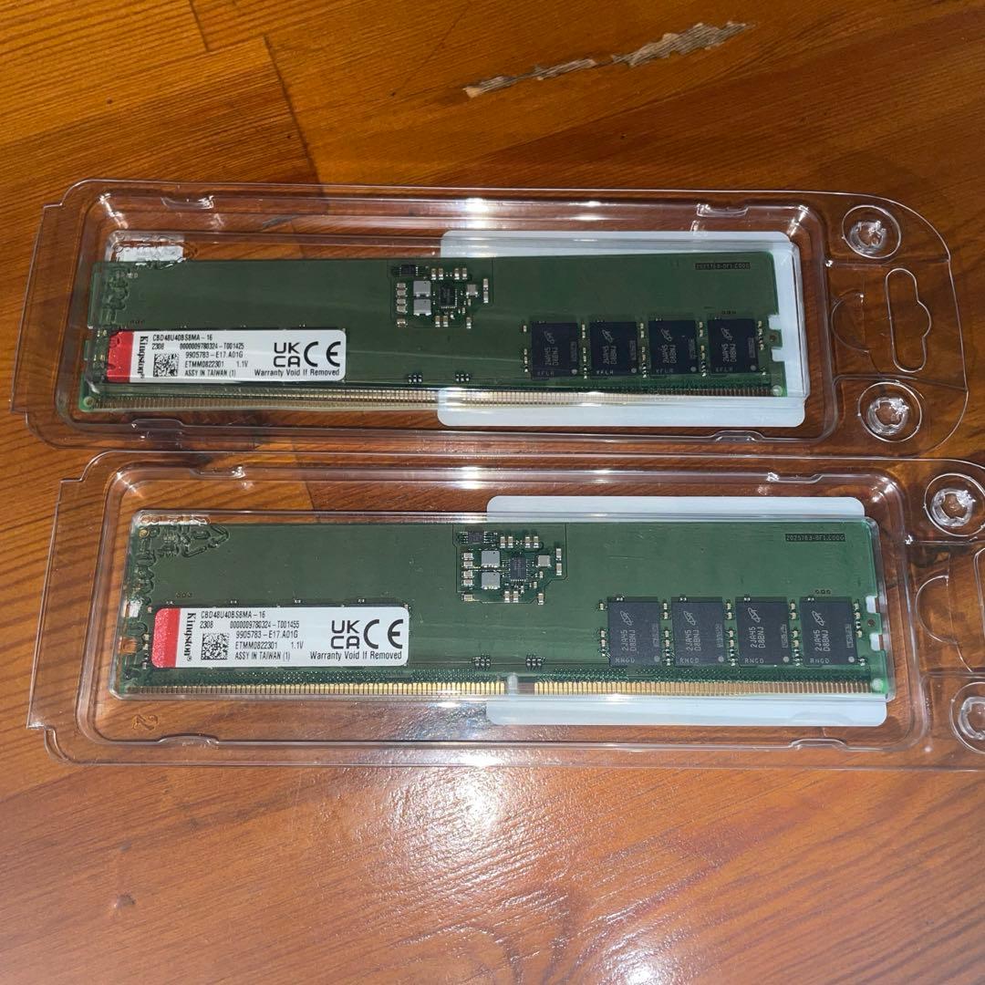 Kingston DDR5 16GB メモリ2枚 デュアルチャネル可 Amazon | Kingston FURY Beast ブラック DDR5 16GB (2x8GB) 6000MT/s