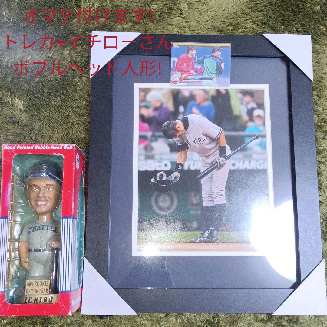 USAにて購入! イチローさん、NYヤンキース移籍時の初打席での写真、プレート付 イチロー直筆サインNYヤンキース4000ヒットジャンボフォト - SPORTS