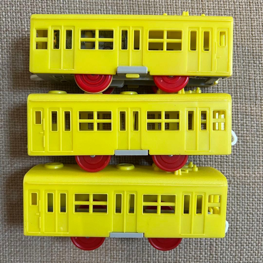 プラレール】電動プラ電車 電車 前スイッチ 旧動力 黄色 日本製 - メルカリ