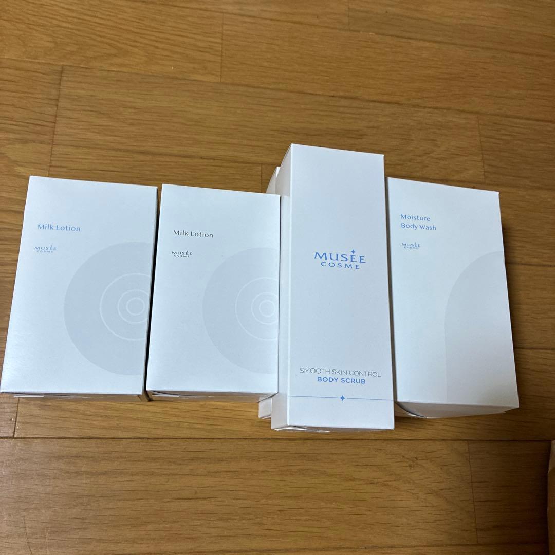ミュゼ　ミルクローション・ボディウォッシュ5点 MUSEE COSME HOW TO GUIDE