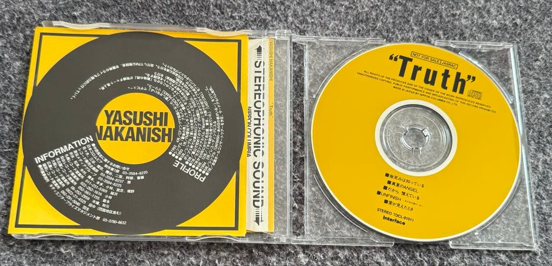 非売品/サンプル盤 中西保志「Truth」 - メルカリ