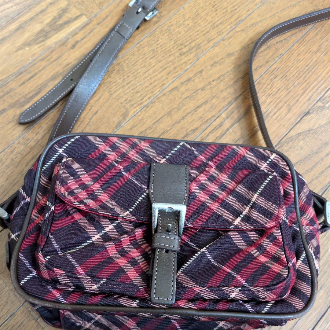 BURBERRY BLUE LABEL チェック柄ショルダーバッグ - メルカリ