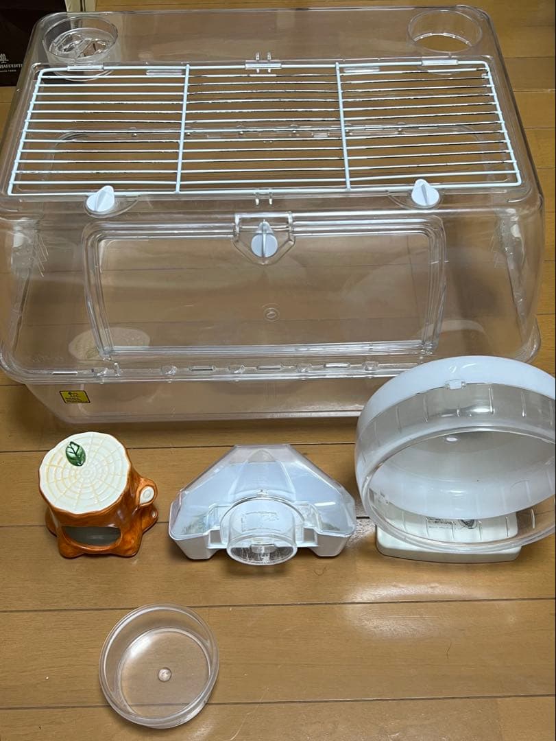 お得なセット】ルーミィ60 回し車、トイレなど付/ハムスター ケージ