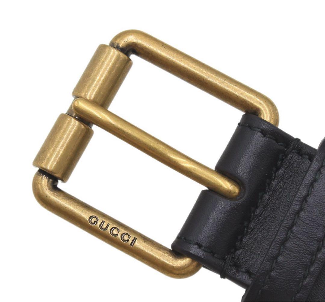 Q2787 未使用 グッチ ホースビット レザー ベルト - メルカリ