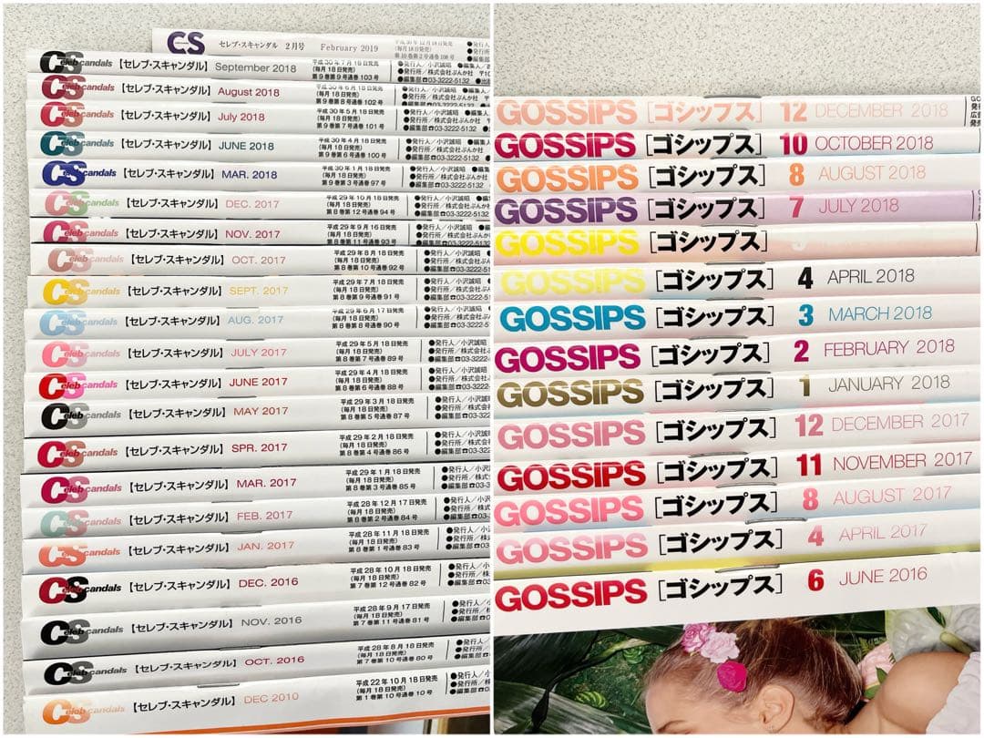 GOSSIS,Celeb Scandals 海外セレブ 雑誌 【39冊 セット】
