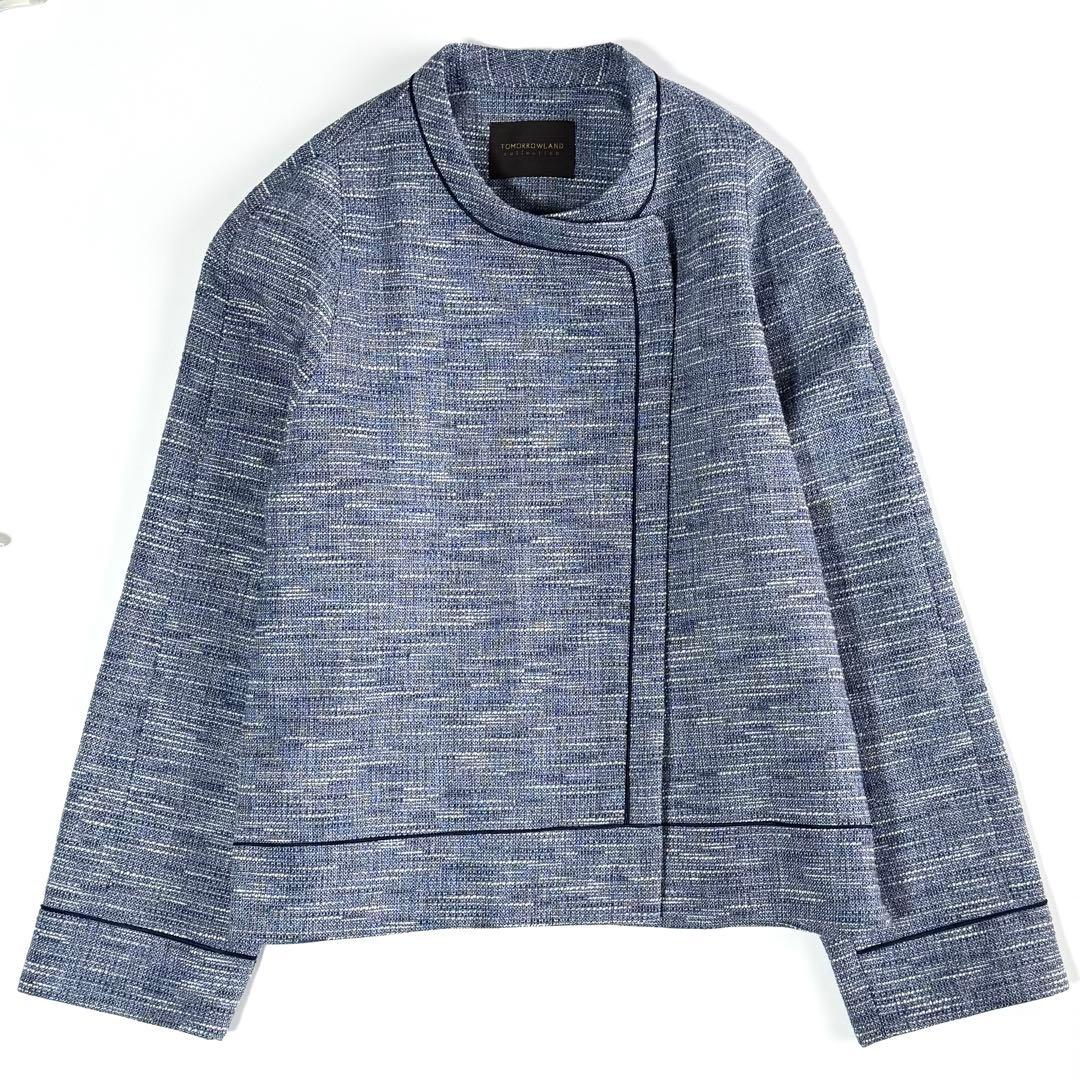 25SS】 トゥモローランドコレクション ラメツイード クルーネック