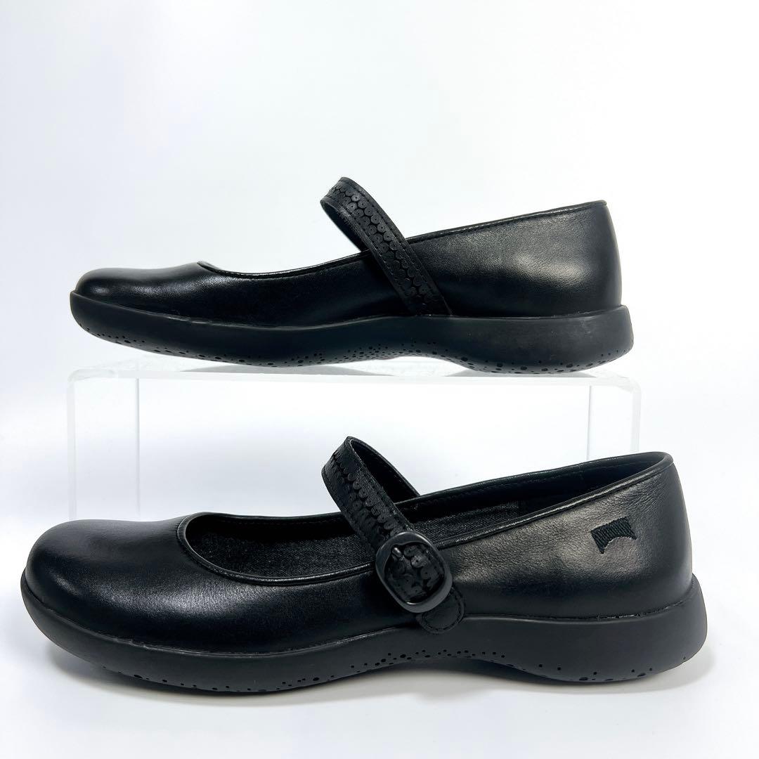 《極美品》カンペール スパイラルコメット フラットシューズ ブラック 36