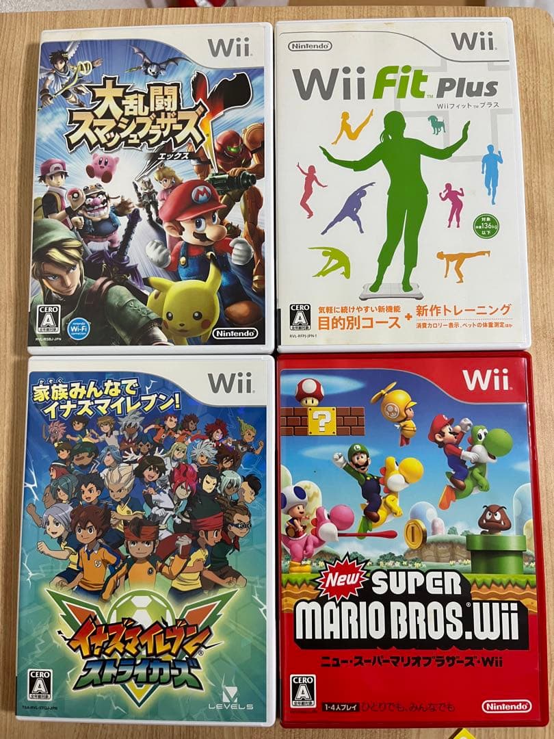 Wiiソフト4本セット スマッシュブラザーズX ニュースーパーマリオ