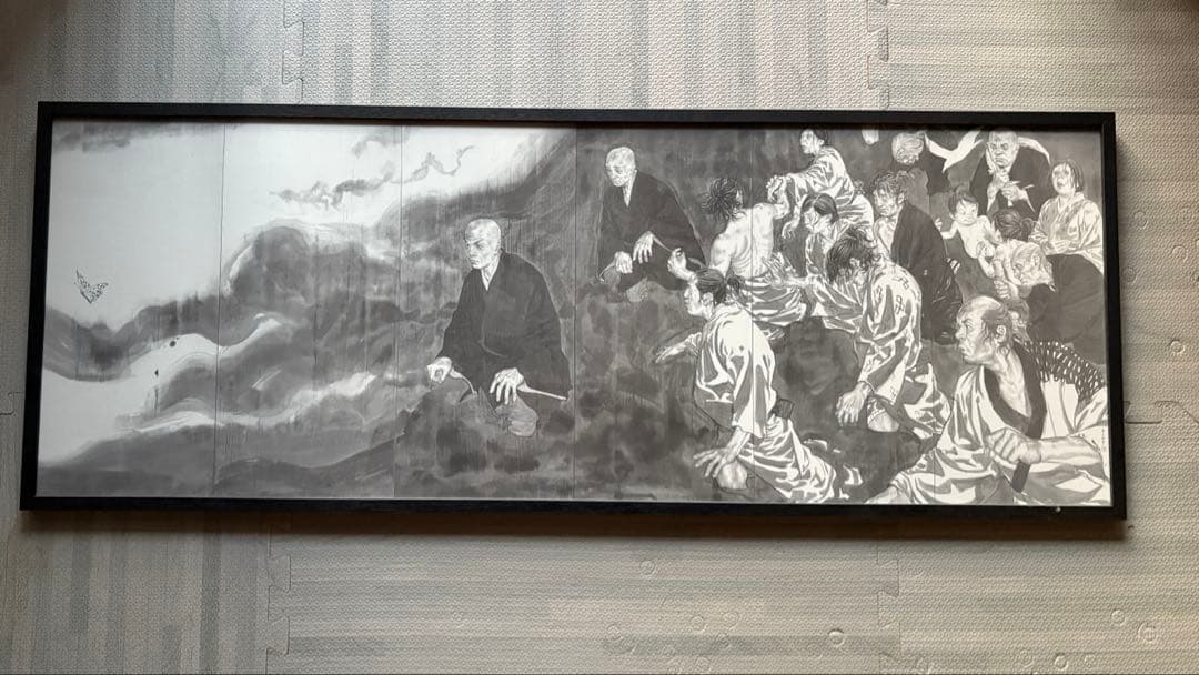 井上雄彦 親鸞聖人 屏風画　額入り 井上雄彦 親鸞聖人 屏風画 額入り 井上雄彦 親鸞聖人 屏風画 井上雄彦