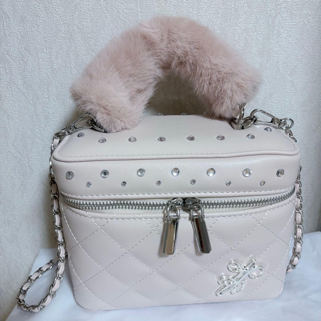 ルミニョン lumignon バニティバッグ ピンク - メルカリ