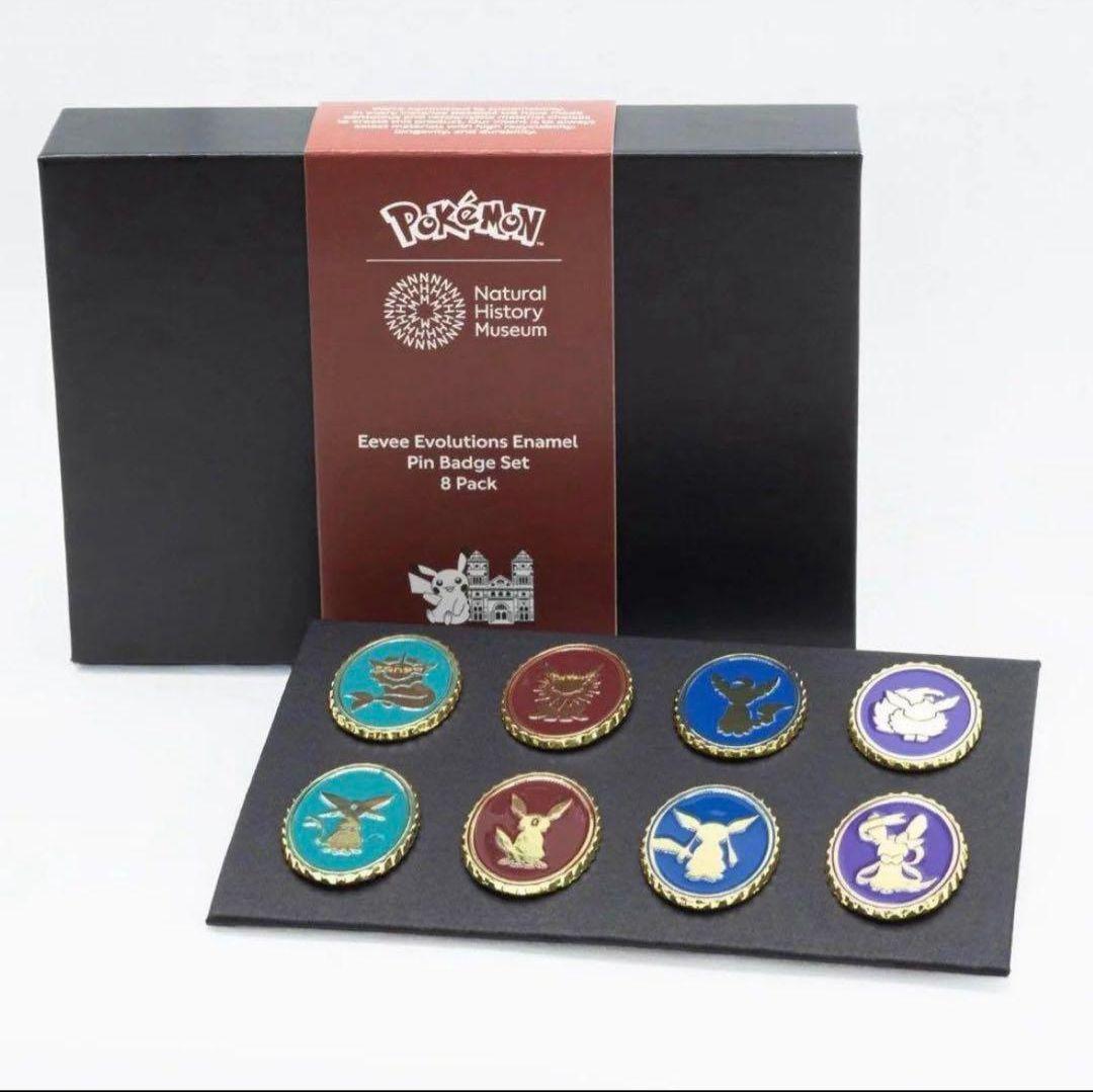 ポケモン ロンドン自然史博物館 イーブイ進化系バッジセット - メルカリ