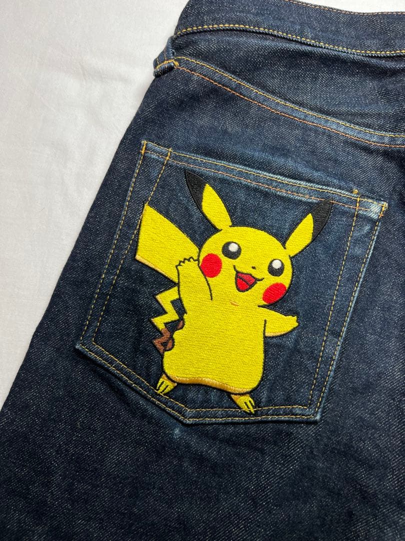 EVISU No.2 2000T 32×32 ピカチュウ 白刺繍カモメ 虎耳 - メルカリ