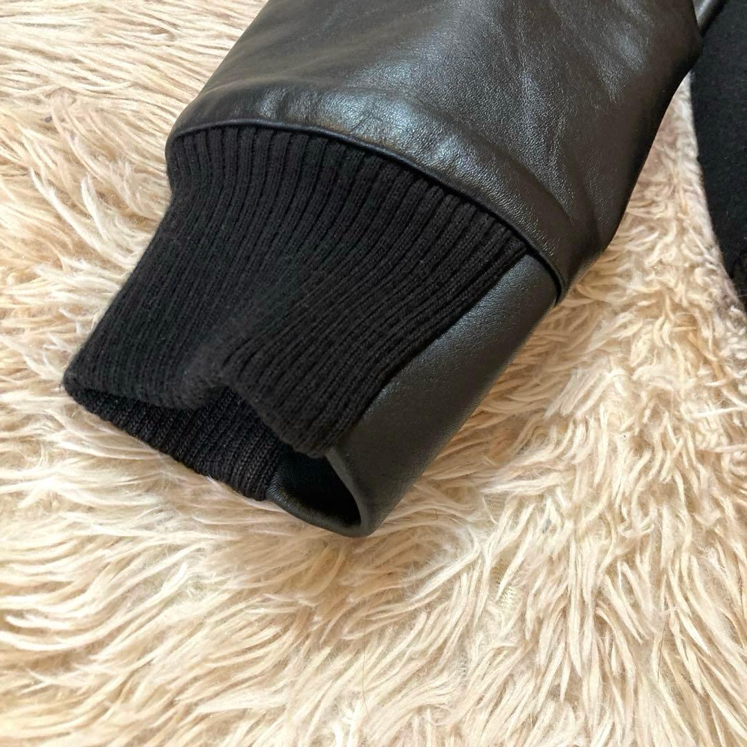 adidas × 早稲田大学 カウレザースタジャン 2003年・限定 黒 M - メルカリ