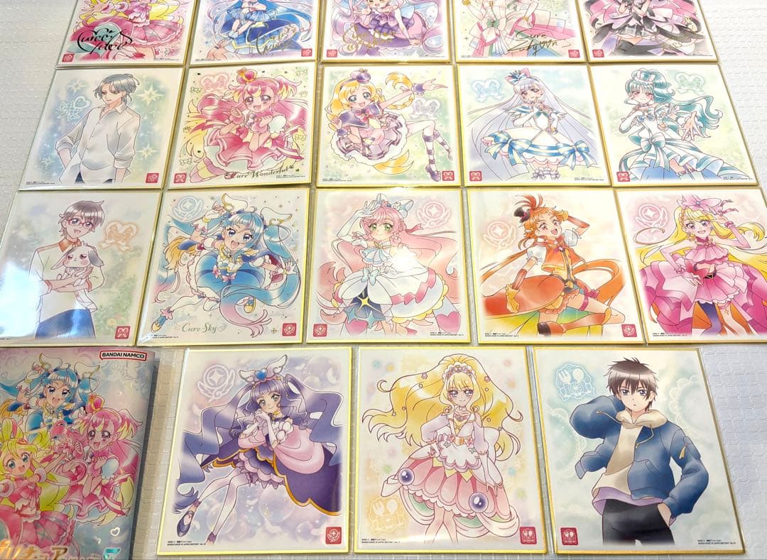 プリキュア 色紙art7 全18種類 18枚 全種類 コンプリート セット