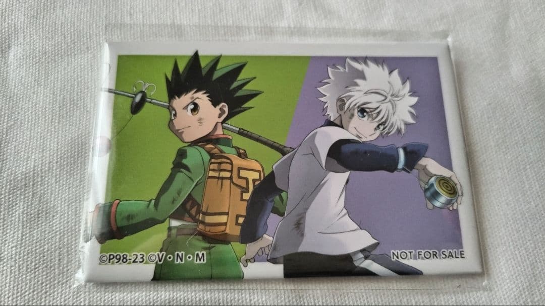 HUNTER×HUNTER 戦う背中ver. ゴン&キルア スクエア缶バッジ - メルカリ