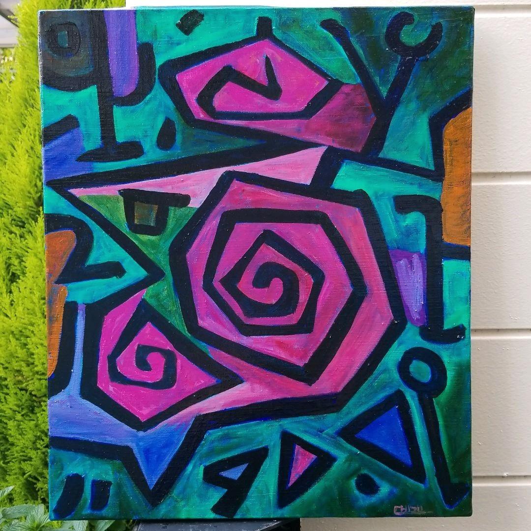 キャンバス油絵よっこHeroic  Roses英雄的なバラ大きめキャンバス キャンバス油絵よっこHeroic Roses英雄的なバラ大きめキャンバス