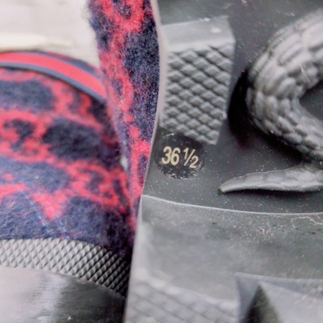 ら*び様 美品【GUCCI】グッチ ブーツGG柄 シェリーライン ブーティ 23